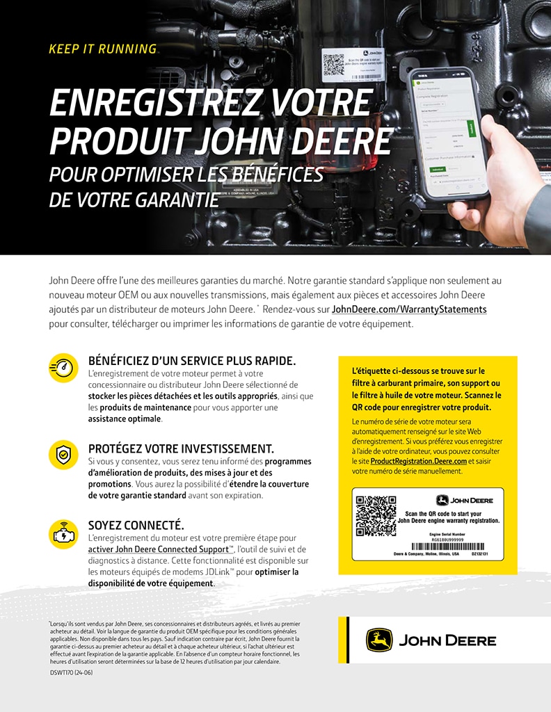 Image de la circulaire sur l’enregistrement du moteur