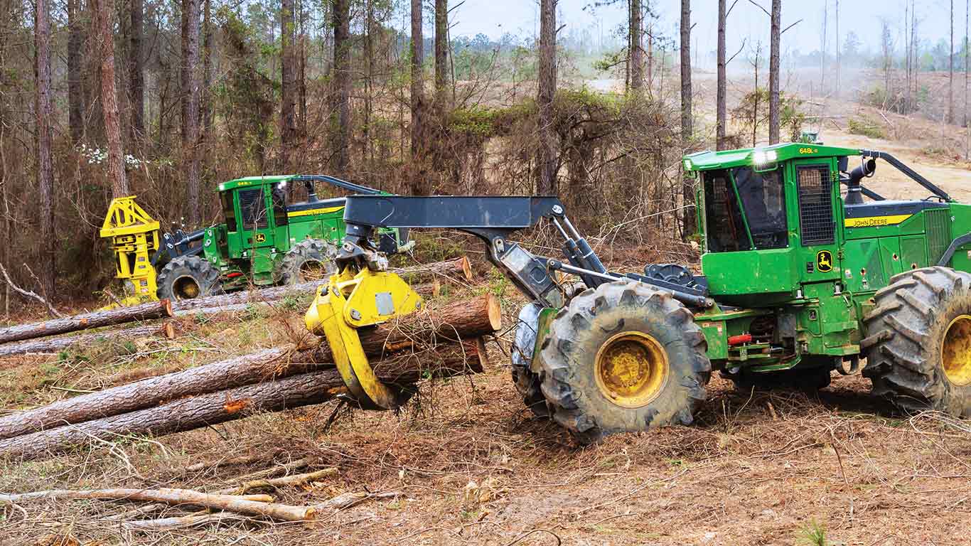 Feller buncher de John Deere 