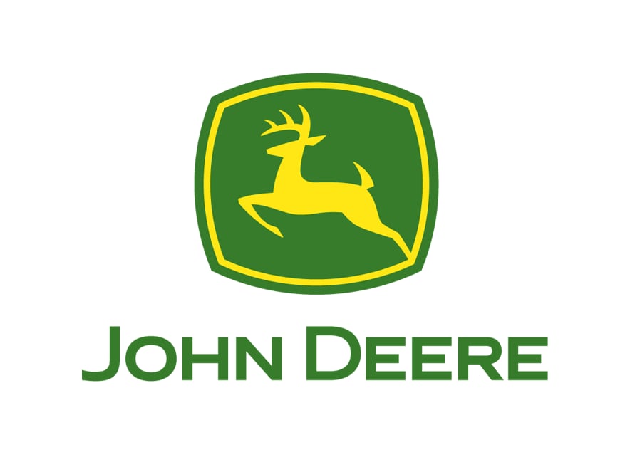 Logo cerf jaune sur fond vert