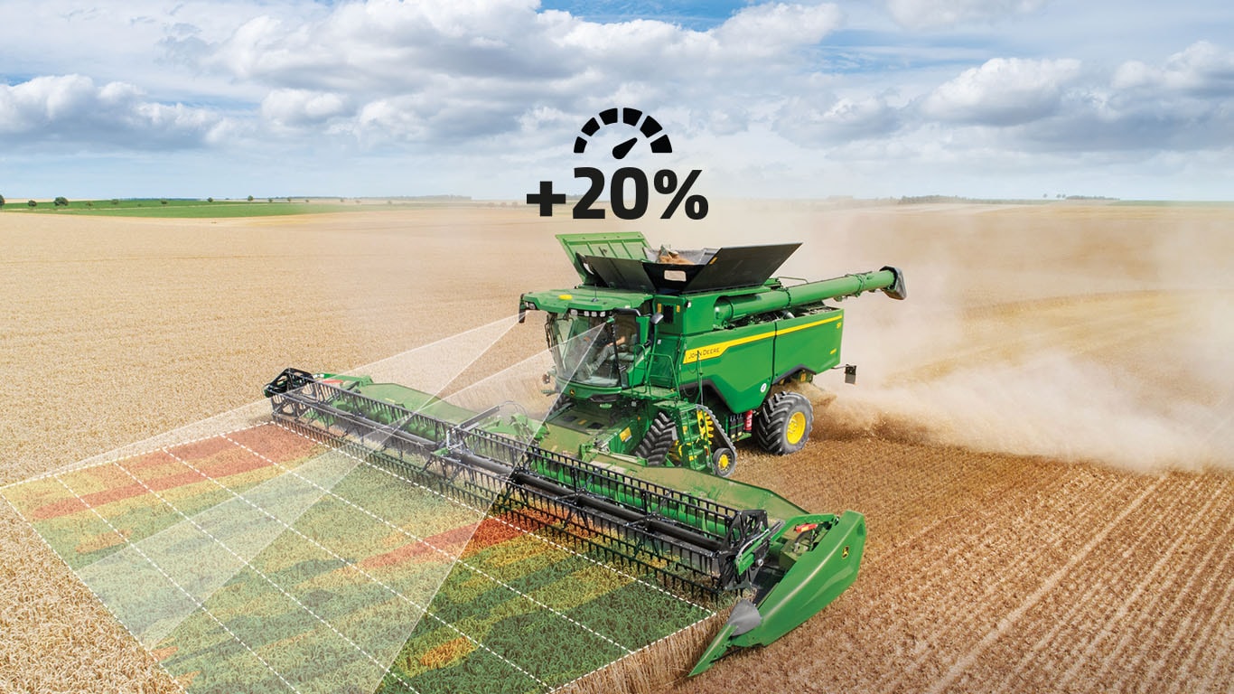 Combine with Predictive Ground Speed Automation and the cameras on the cab roof
