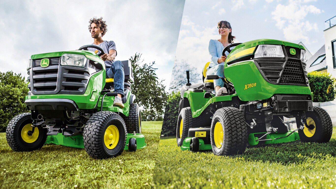 Tondeuses autoportées et tracteurs de jardin