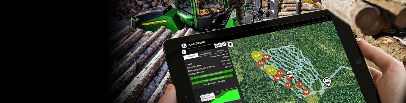TimberManager sur l'écran d'une tablette