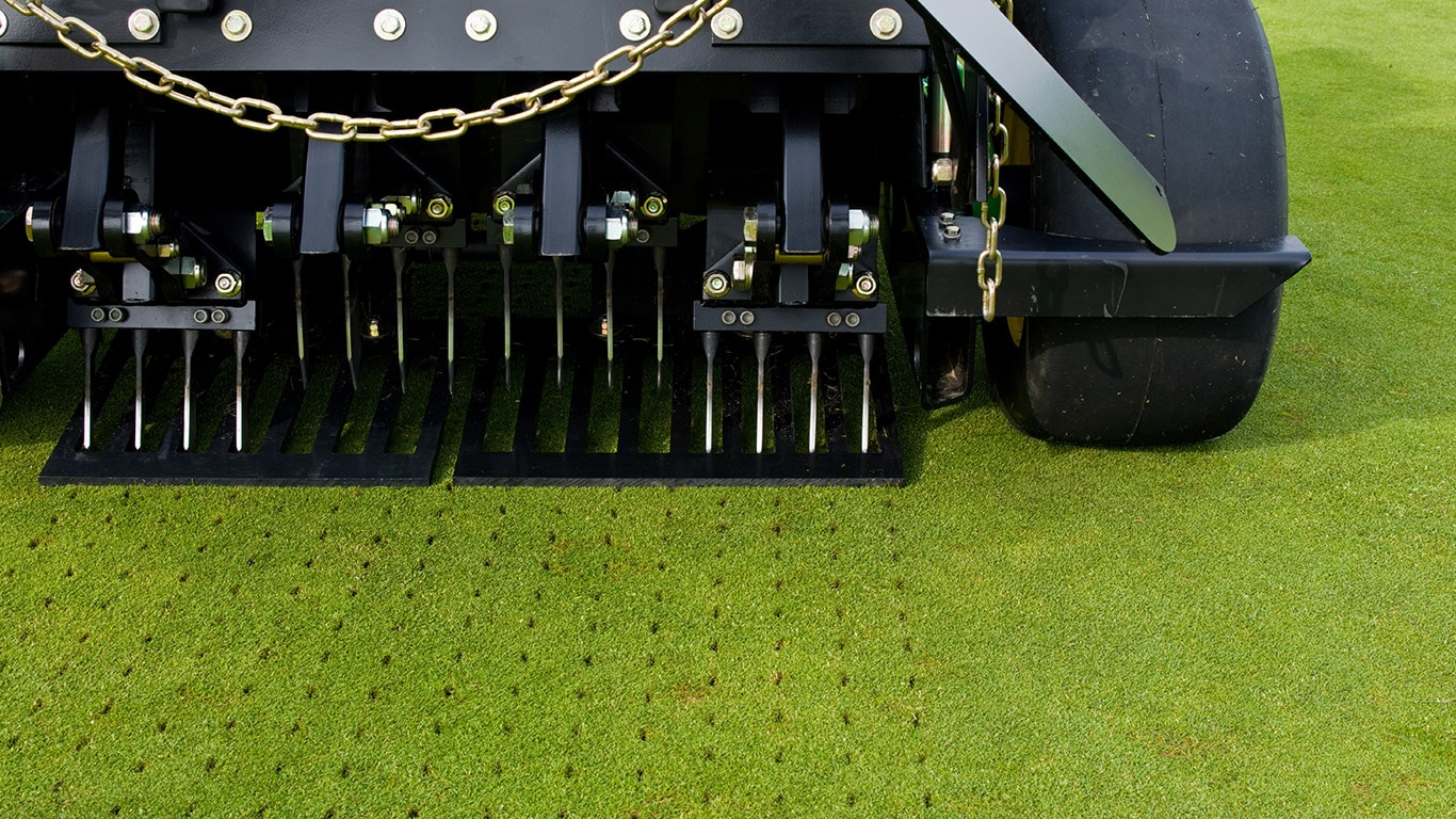 Golf et Sports, Aérateurs montés et à avancement manuel, Parcelle, Dents