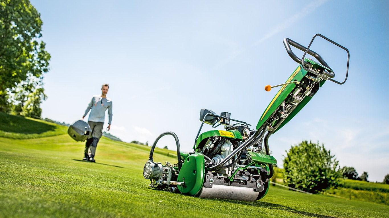 Hybride E-Cut 220, champ, terrain de golf, tondeuses de greens autotractées et autoportées, golf et sports