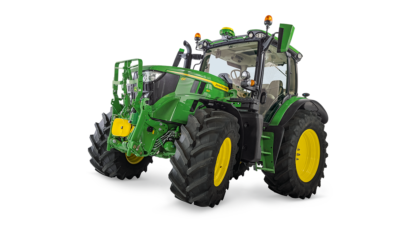 Gros Tracteur John Deere avec Chargeur Frontal - Vert et Jaune